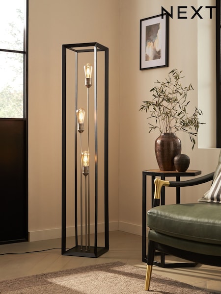 Black Brooklyn 3 Light Floor Lamp (773499) | €263