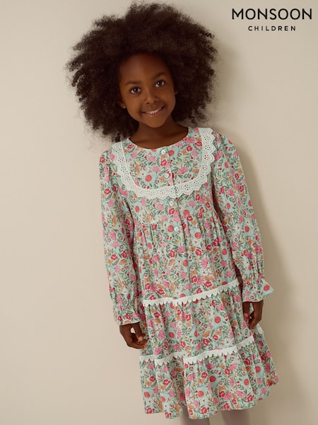 Zelena - Monsoon Solstice Print Tiered Dress