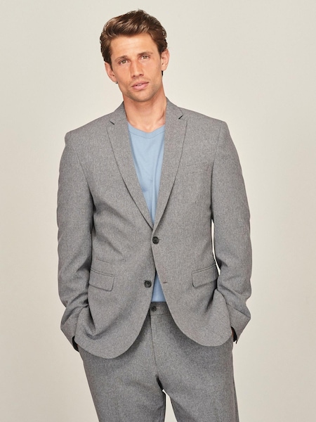 Grey Slim Fit Motion Flex Commuter Suit (774037) | €24
