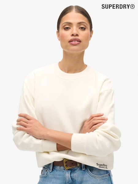 Superdry Off White Essential Logo Sweatshirt (774115) | €63