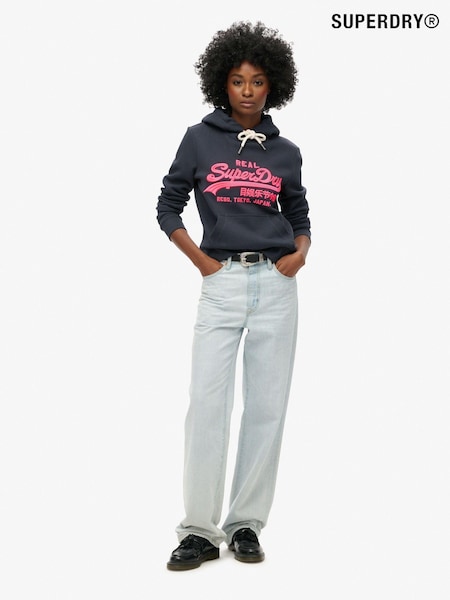 Superdry Eclipse Navy Neon vl Emb Graphic Hoodie (774620) | R$ 590