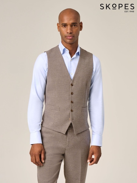 Grey - Regular Skopes Welles Suit Waistcoat