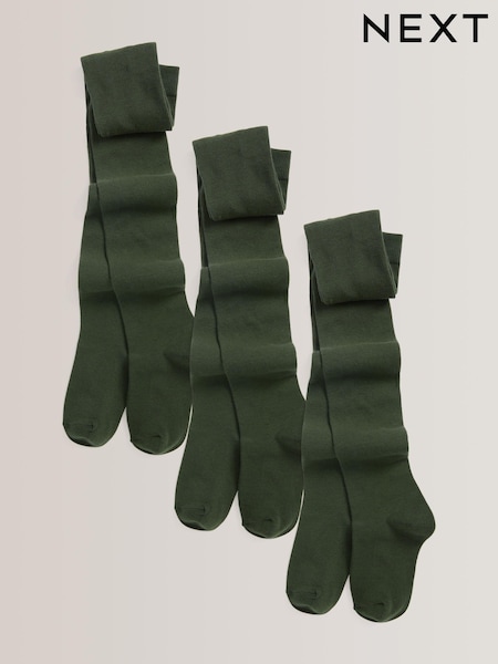 Verde - 3 Pack Cotton Rich School Tights (775422) | 15 € - 22 €