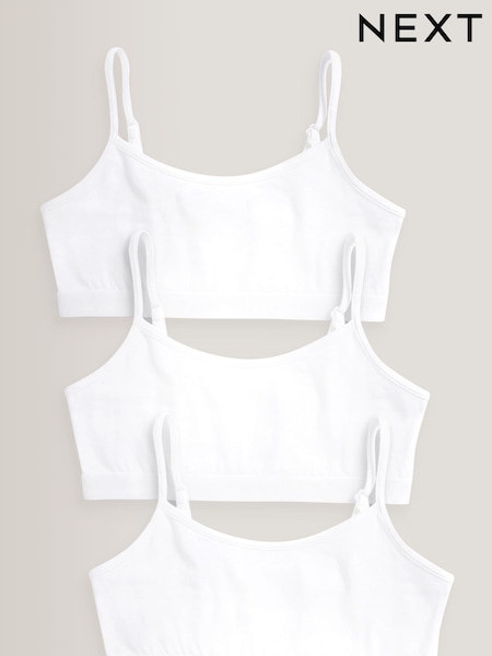 Weiß - Strappy Crop Tops 3 Pack (5-16yrs) (776332) | 7 € - 11 €