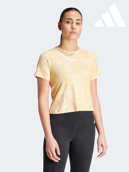 adidas Yellow Train Essentials Tie Dye T-Shirt (777601) | €12.50