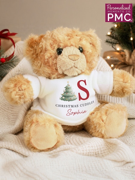 Personalised Christmas Initial Teddy Bear By Pmc