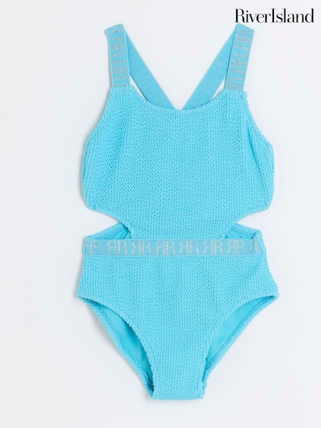 modra - River Island Girls Textured Elastic Swimsuit (777706) | € 10 - € 13