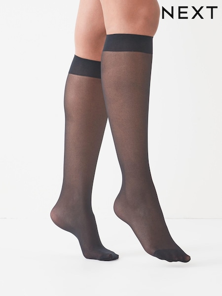 שחור - 20 Denier Knee High Socks 5 Pack (778764) | ‏27‏₪