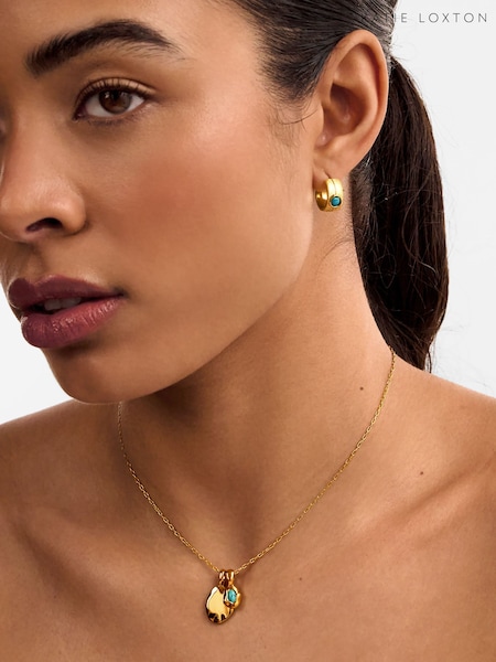 Gold Tone - Katie Loxton December Birthstone Necklace