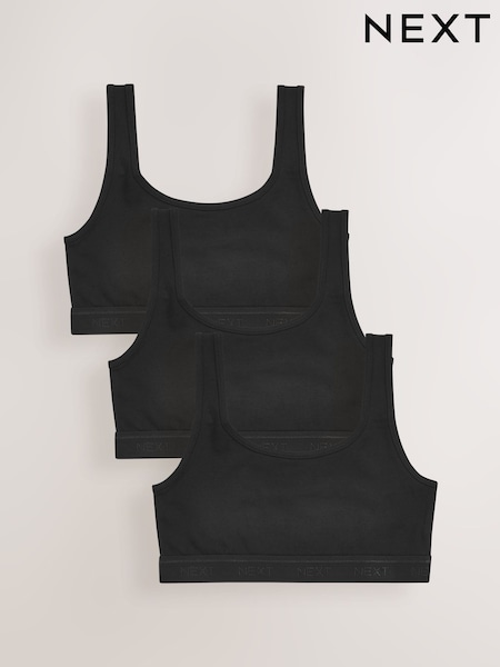 Black - Crop Tops 3 Pack (5-16yrs) (779259) | € 7 - € 9