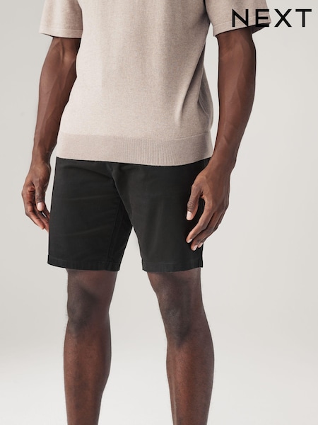 Black Straight Fit Stretch Chinos Shorts (779370) | €23