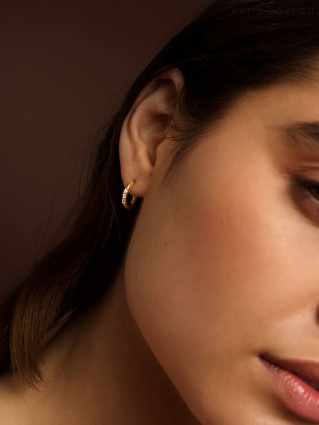 Gold Tone - Katie Loxton Lumira Hoop Earrings