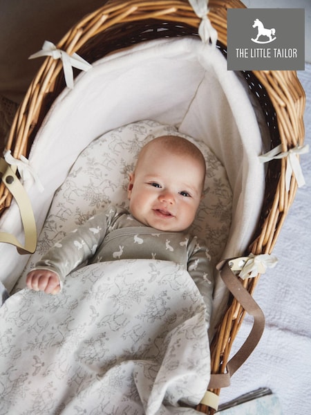 The Little Tailor White Muslin 100% Cotton Baby Blanket (780329) | $27