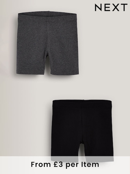 Schwarz/Grau meliert - 2 Pack Cycle Shorts (3-16yrs) (780341) | 9 € - 14 €