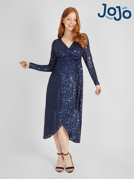 JoJo Maman Bébé Sequin Wrap Maternity Dress (781741) | 111 €