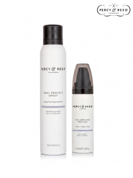 Percy & Reed Heat Protect Spray 150ml & Volumising Mousse 50ml Duo (worth £34)