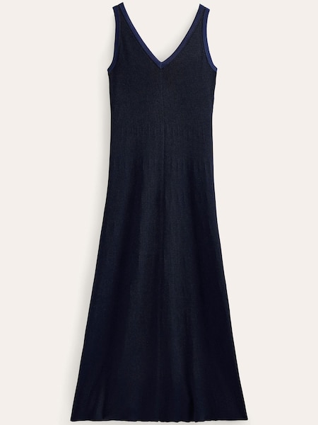 Boden Blue V-Neck Knitted Maxi Dress (782074) | €79
