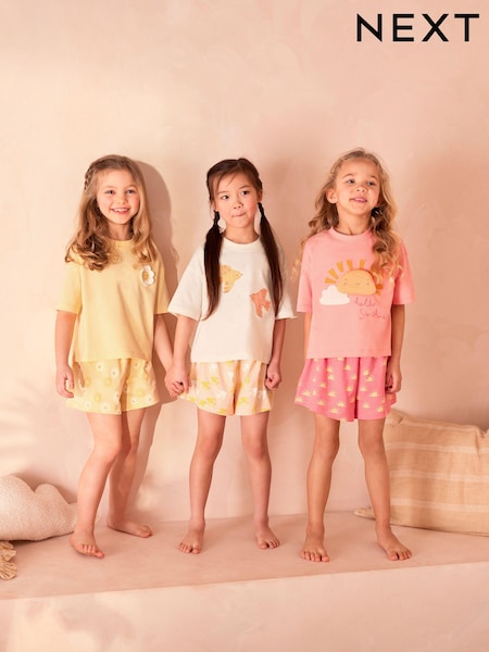 Roza/oranžna - 3 Pack Short Pyjamas (9mths-8yrs) (782217) | € 19 - € 25