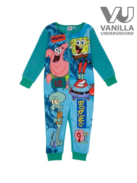 Vanilla Underground Blue Spongebob Fleece Kids All-In-One (782259) | €26