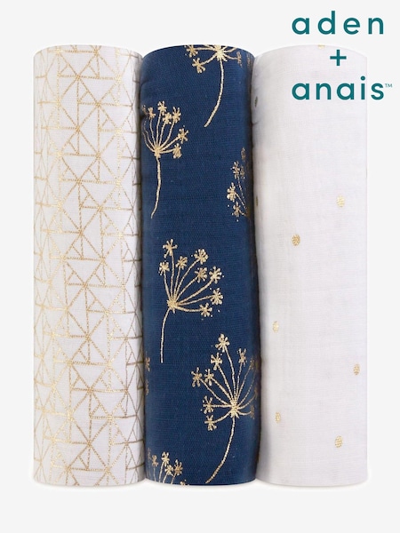 Aden + Anais Large 100% Cotton Muslin Blankets 3 Pack (782370) | 27 600 тг
