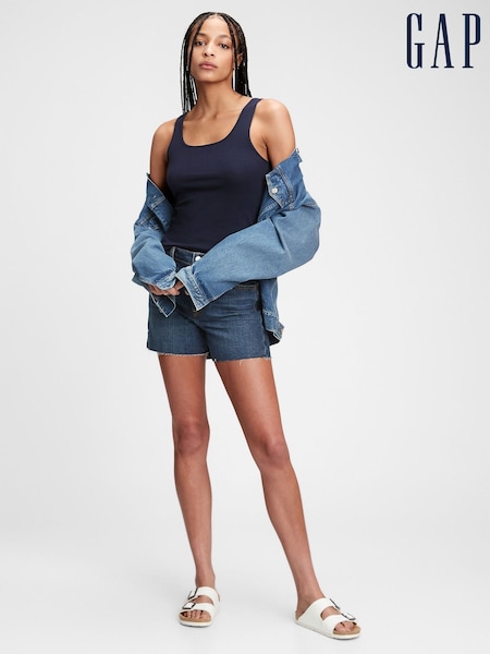 Marineblau/blau - Gap Geripptes Trägertop mit U-Ausschnitt (782400) | 15 €