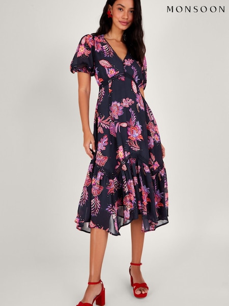 Monsoon Finn Hanky Hem Dress in Sustainable Viscose (782448) | €95