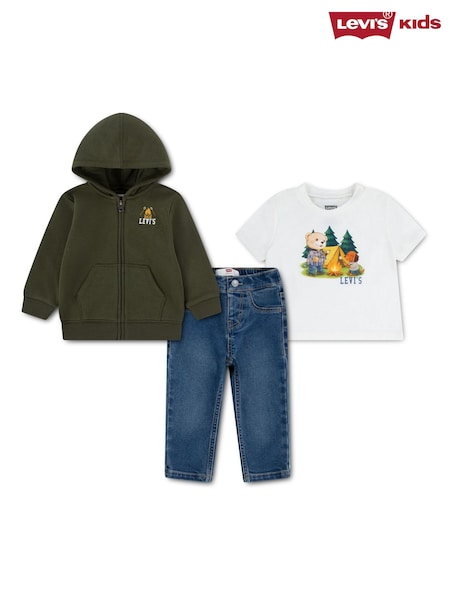 Green - Levi's® Campfire T-shirt, Hoodie And Jeans 3 Piece Set
