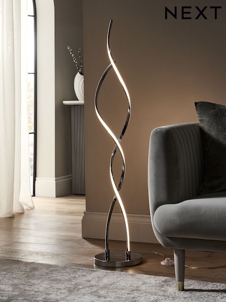 Chrome Callie LED Floor Lamp (783446) | €145