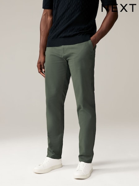 Lichtgroen - Slim Fit - Stretch Chinos Trousers (783535) | € 37