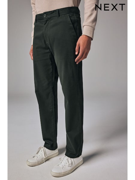 Green Dark - Rovný strih - Stretch Chinos Trousers (783547) | €28