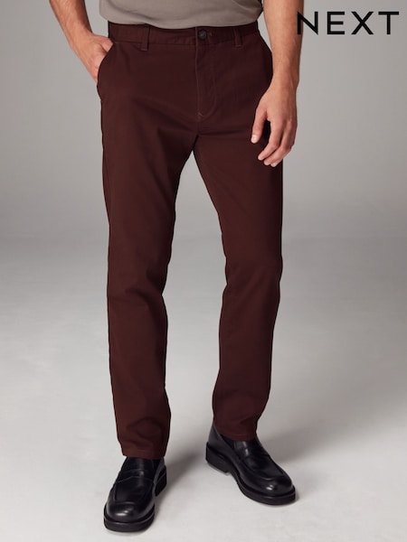 Бордовый темный - Stretch Chinos Trousers (783596) | €5