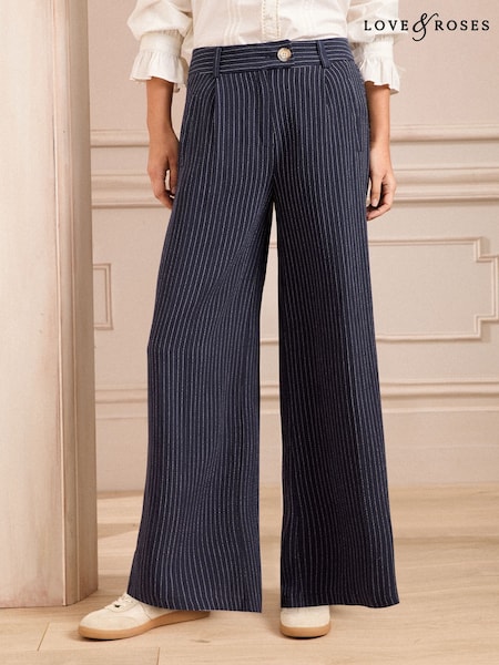 Love & Roses Tailored Wide Leg Trousers (783979) | 150 LEI
