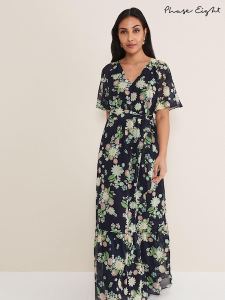 Phase Eight Blue Petite Petite Georgie Tiered Maxi Dress (784183) | €79