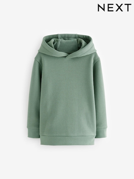 Salvianvihreä Vihreä - Textured Fabric Hoodie (3-16yrs) (784601) | €23 - €28