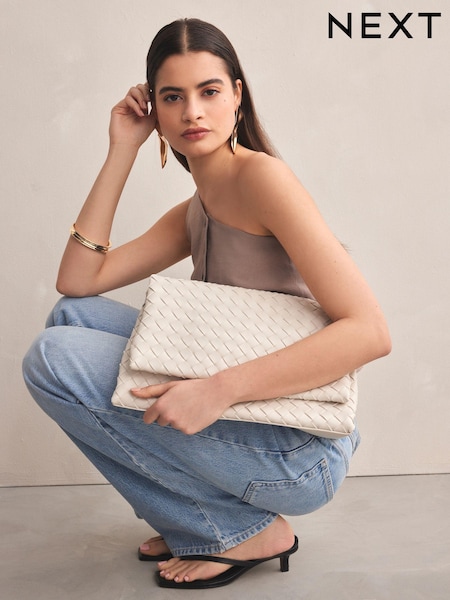 White Weave Clutch Bag (784995) | €23.50