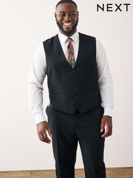 Black Regular Fit Waistcoat (785600) | €47 - €53