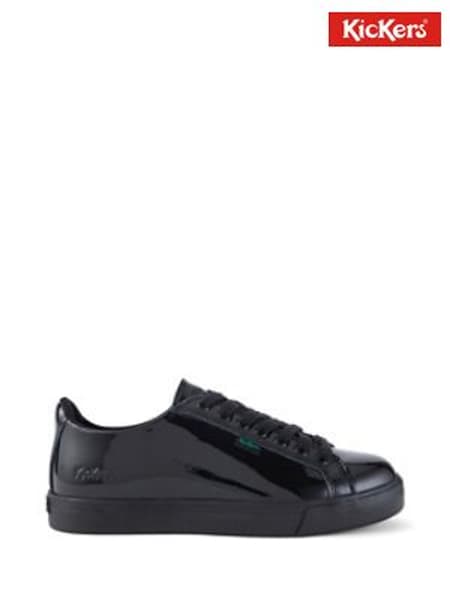 Kickers Black Patent Tovni Lacer Leather Shoes (785976) | €77