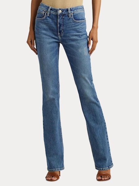 Lauren Ralph Lauren Dark Blue Wash High Rise Boot Jeans (786220) | €95