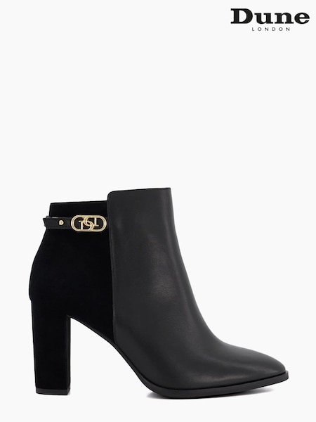 Dune London Almond Toe Olia Buckle Low Boots (786540) | 394 LEI