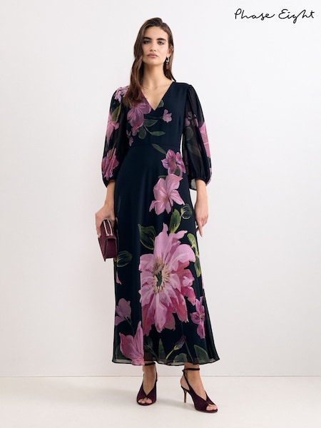 Blue - Phase Eight Betty Floral Maxi Dress