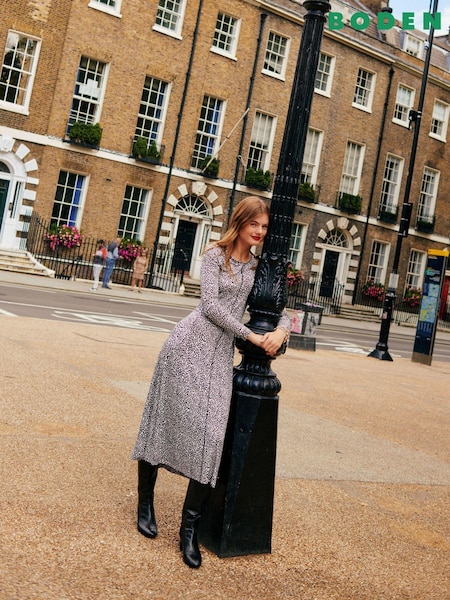Boden Light Purple Lucy Jersey Midi Dress (786702) | €46