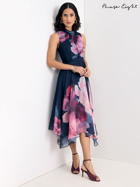 Blue - Phase Eight Lucinda Midi Dress