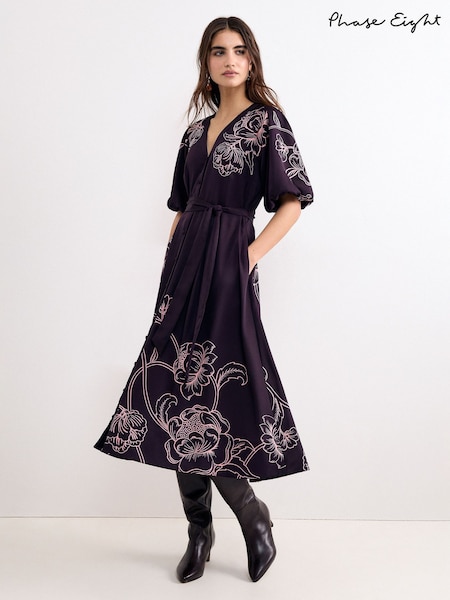 Purple - Phase Eight Mabel Print Dress