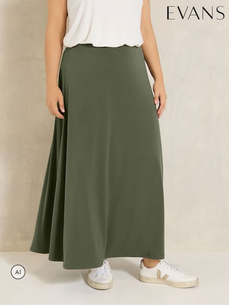Green - Evans Midi Skirt