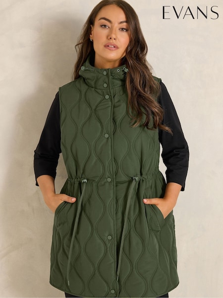 Green - Evans Quilted Gilet