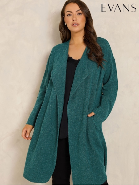 Green - Evans Waterfall Cardigan