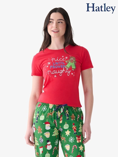 Red - Hatley Nice Until Naughty Christmas T-shirt