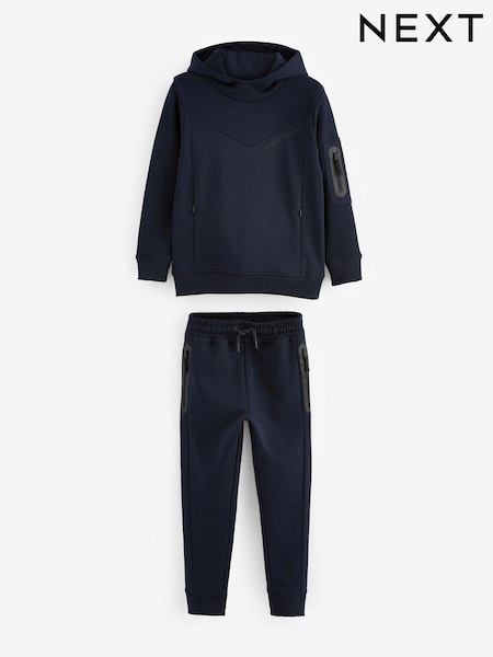 Navy Sporty Hoodie and Joggers Set (3-16yrs) (788511) | 135 QAR - 172 QAR
