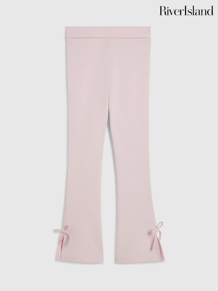 Розовый - Брюки с отворотом на бантике River Island Premium