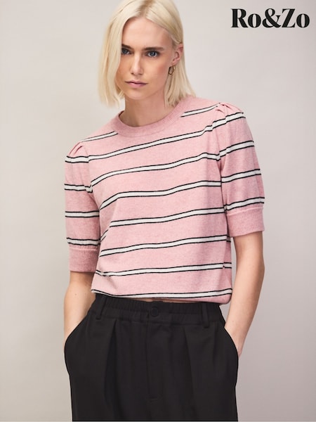 Pink - Ro&zo Knit Jumper With Cashmere And Wool